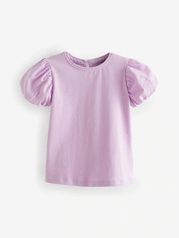 CAMISETA MANGA CURTA NEXT BABY - LILÁS - MENINA