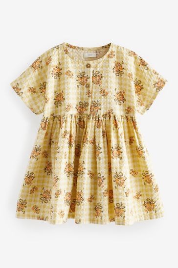 VESTIDO NEXT BABY - FLORAL AMARELO - MENINA