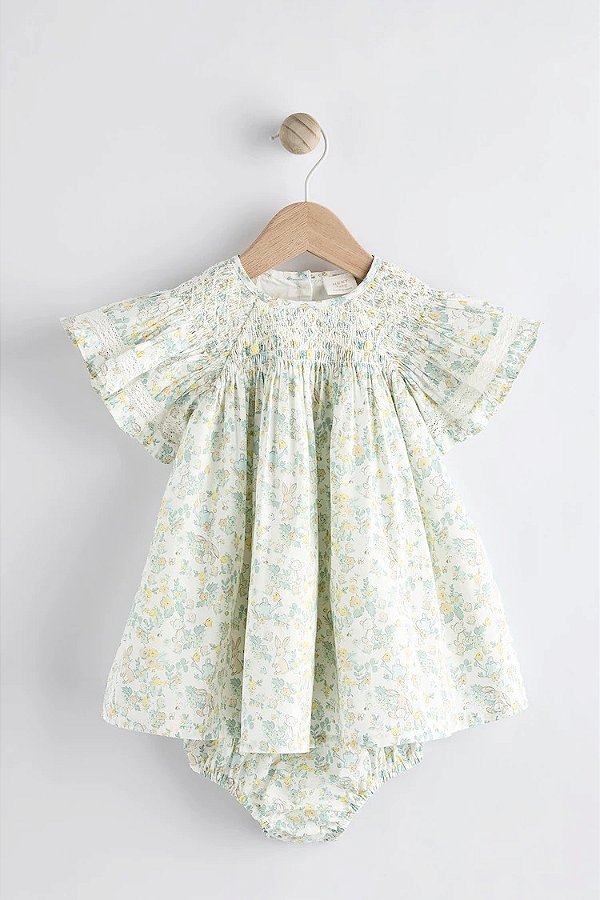 VESTIDO NEXT BABY - BICHINHOS FLORAL - MENINA
