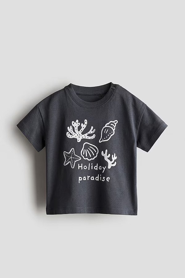 CAMISETA MANGA CURTA H&M - "HOLIDAY PARADISE" - MENINO
