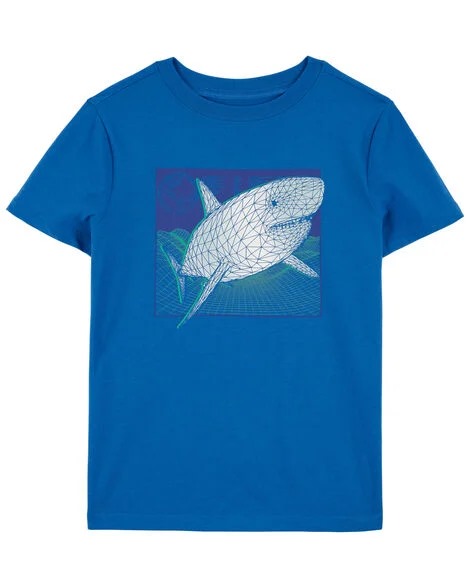 CAMISETA MANGA CURTA CARTER'S - TUBARÃO AZUL - MENINO