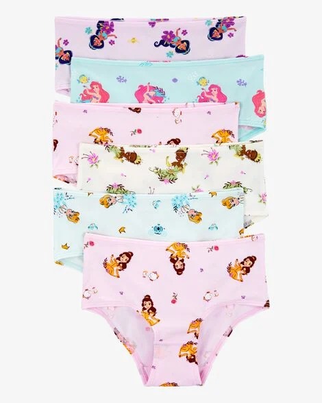 KIT 6 CALCINHAS CARTER'S - PRINCESAS - MENINA