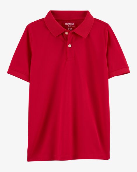 CAMISETA MANGA CURTA POLO OSHKOSH - VERMELHA - MENINO