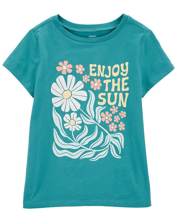 CAMISETA MANGA CURTA CARTER'S - ENJOY THE SUN - MENINA