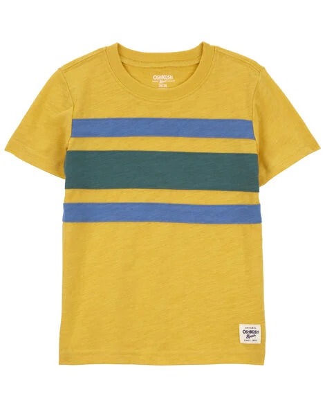 CAMISETA MANGA CURTA OSHKOSH - AMARELO LISTRADO - MENINO