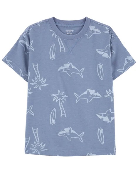CAMISETA MANGA CURTA CARTER'S - PRAIA AZUL - MENINO