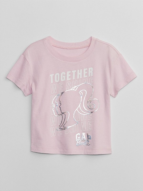 CAMISETA MANGA CURTA GAP - BARBIE - MENINA