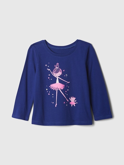 CAMISETA MANGA LONGA GAP - BAILARINA - MENINA