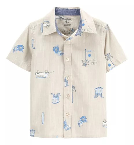 CAMISA MANGA CURTA OSHKOSH - SURF - MENINO
