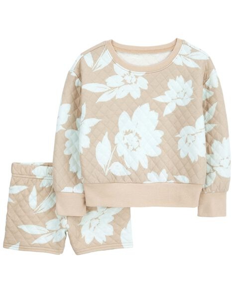 CONJUNTO 2 PEÇAS CARTER'S - FLORAL -  MENINA