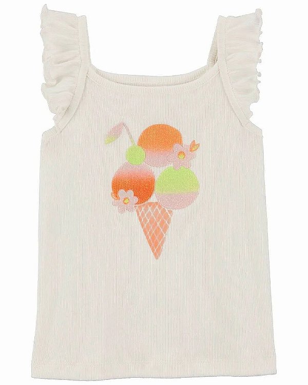 CAMISETA REGATA CARTER'S - SORVETINHO - MENINA