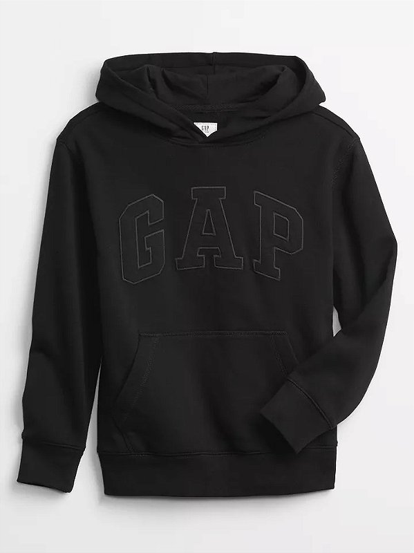 MOLETOM FLANELADO GAP KIDS - PRETO - MENINO