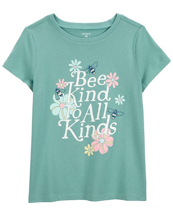 CAMISETA MANGA CURTA CARTER'S - BEE KIND TO ALL KINDS - MENINA