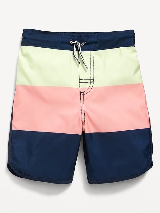 MODA PRAIA BERMUDA OLD NAVY - LISTRADO - PROTEÇÃO UV50+ - MENINO
