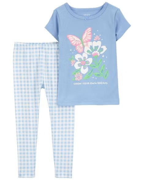 PIJAMA 2 PEÇAS CARTER'S - BORBOLETA AZUL - MENINA