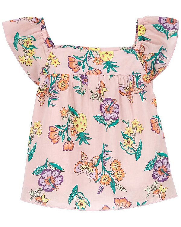 BATINHA CARTER'S - FLORAL ROSA - MENINA
