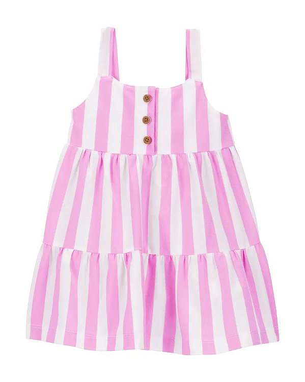 VESTIDO CARTER'S - LISTRADO LILÁS - MENINA