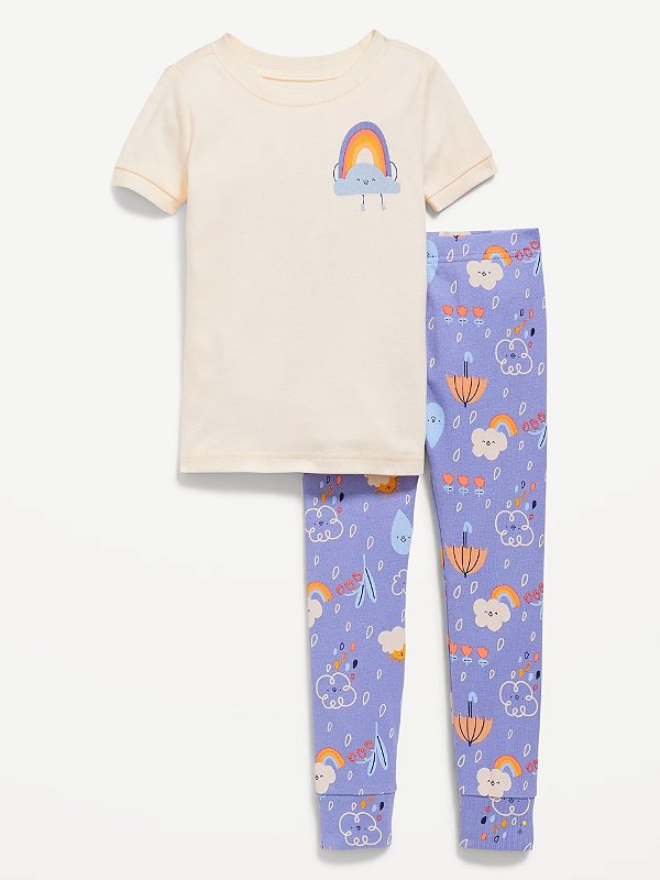 PIJAMA 2 PEÇAS OLD NAVY - ARCO-IRIS - MENINA