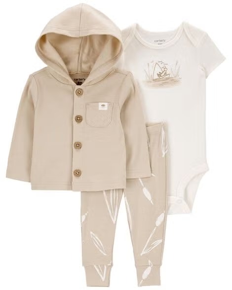 CONJUNTO 3 PEÇAS CARTER'S - GRILINHO - UNISSEX