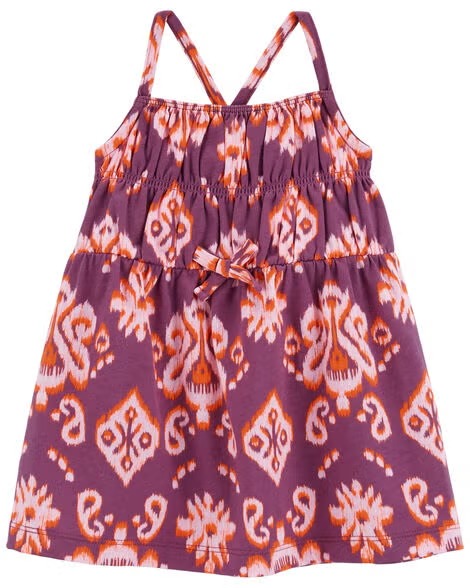 VESTIDO CARTER'S - FLORAL ROXO - MENINA