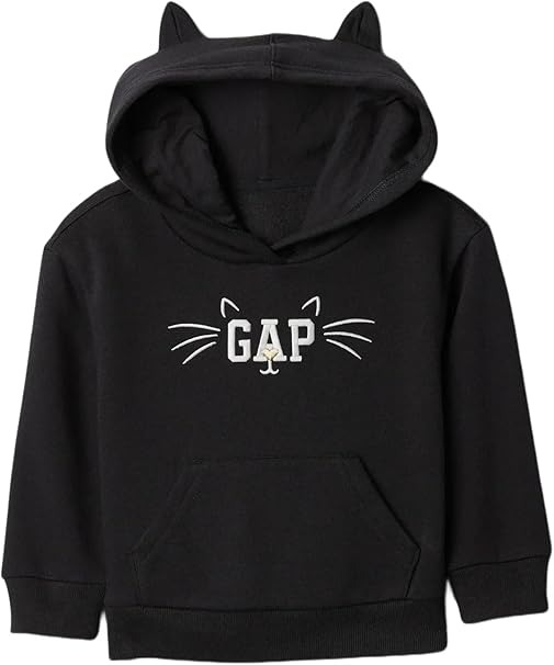 MOLETOM FLANELADO GAP - GATINHO GRAFITE - MENINA