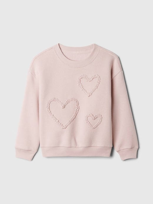 MOLETINHO  FLANELADO GAP - CORAÇÃO ROSA - MENINA