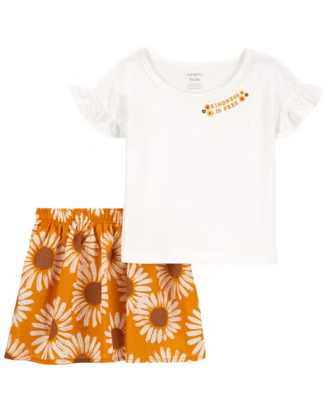 CONJUNTO VERÃO 2 PEÇAS CARTER'S - KINDNESS IS FREE - MENINA