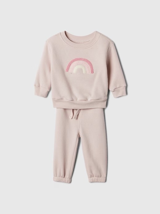 CONJUNTO FLANELADO 2 PEÇAS GAP - ARCO ÍRIS - MENINA