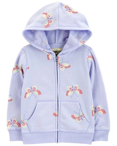 MOLETOM FLANELADO OSHKOSH - BORBOLETA LILÁS - MENINA