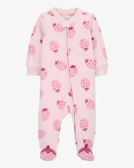MACACÃO FLEECE CARTER'S - MORANGUINHO ROSA - MENINA