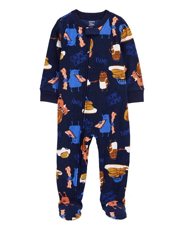 MACACÃO FLEECE CARTER'S - MONSTRINHO AZUL - MENINO