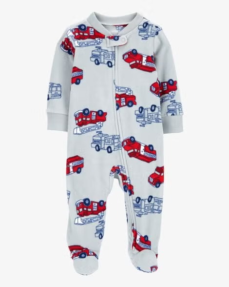 MACACÃO FLEECE CARTER'S - BOMBEIRO CINZA - MENINO