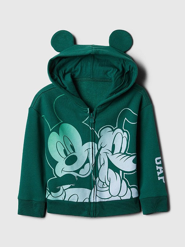 MOLETOM FLANELADO GAP - MICKEY E PLUTO VERDE - MENINO