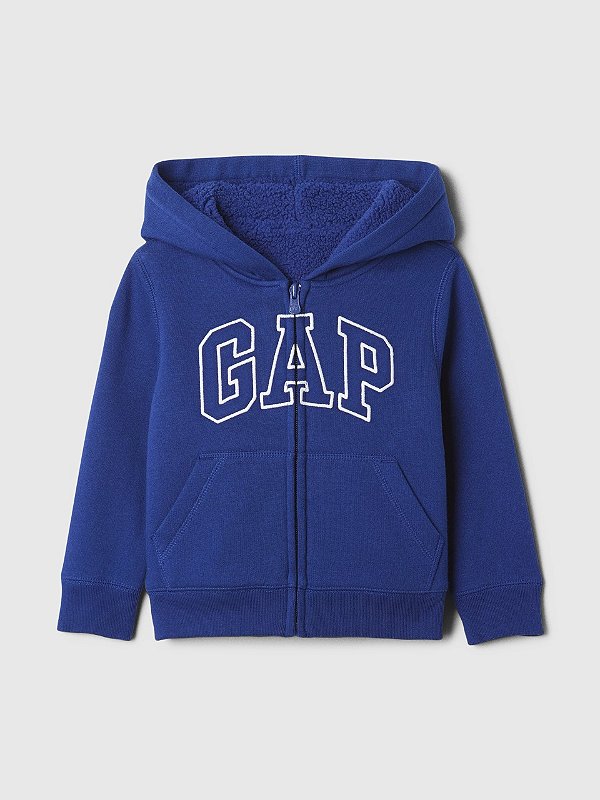 MOLETOM APELUCIADO GAP - AZUL - MENINO