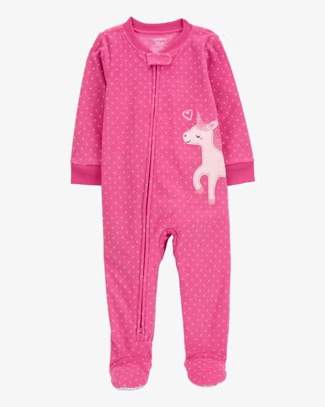 MACACÃO FLEECE CARTER'S - UNICÓRNIO ROSA - MENINA
