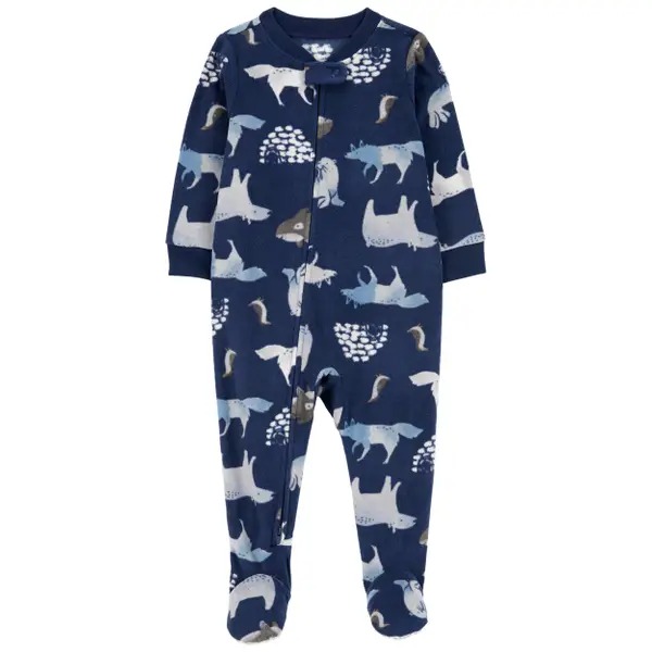 MACACÃO FLEECE CARTER'S - POLAR  AZUL - MENINO