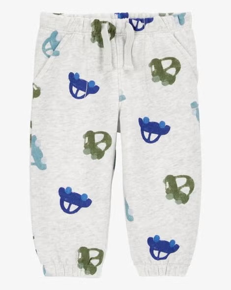 CALÇA MOLETOM FLANELADO CARTER'S - CARRINHO - MENINO
