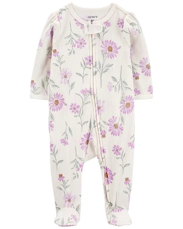 MACACÃO CARTER'S - FLORAL CANELADO - MENINA