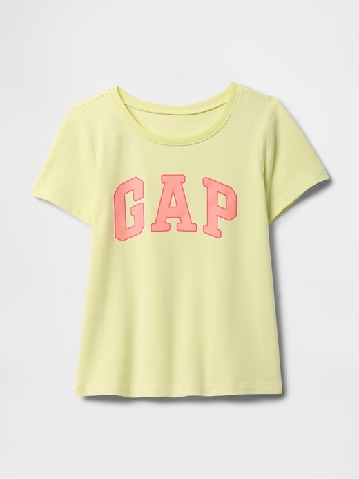CAMISETA MANGA CURTA GAP - LOGO NEON - MENINA