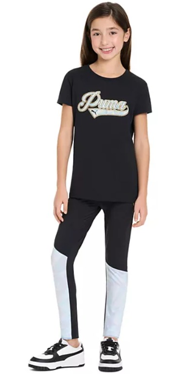 CONJUNTO 2 PEÇAS PUMA - BLACK - MENINA