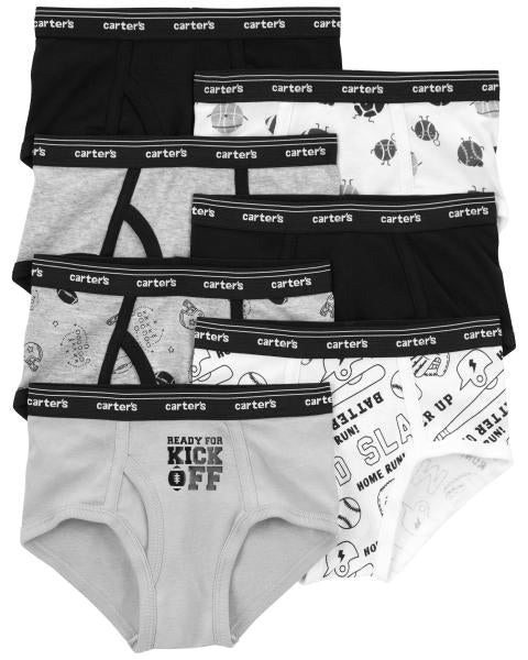 KIT 7 CUECAS CARTER'S - BEISEBOL - MENINO