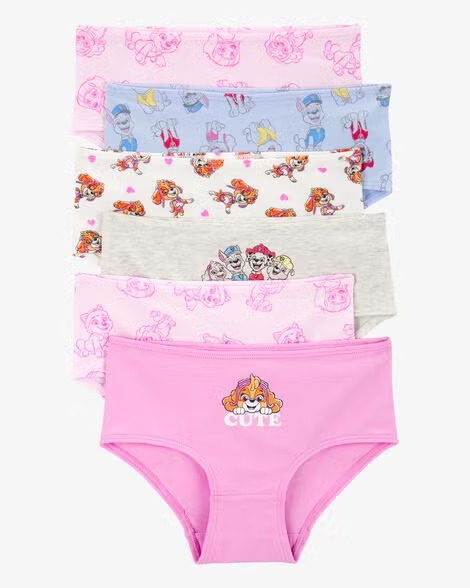 KIT 6 CALCINHAS CARTER'S - SKYE PATRULHA CANINA - MENINA