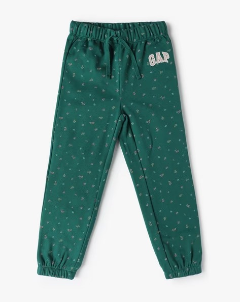 CALÇA MOLETOM GAP - VERDE FLORAL - MENINA