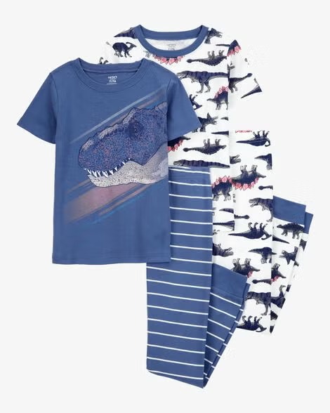 PIJAMA 4 PEÇAS CARTER'S - DINO - MENINO