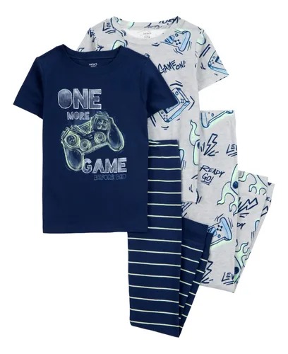 PIJAMA 4 PEÇAS CARTER'S - GAMER - MENINO