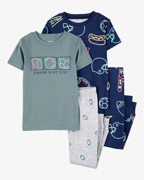 PIJAMA 4 PEÇAS CARTER'S - ESPORTERS - MENINO