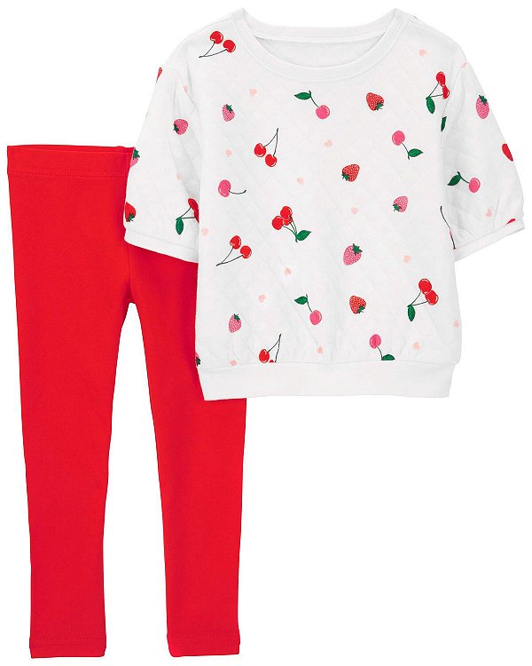 CONJUNTO 2 PEÇAS CARTER'S - CEREJINHA- MENINA