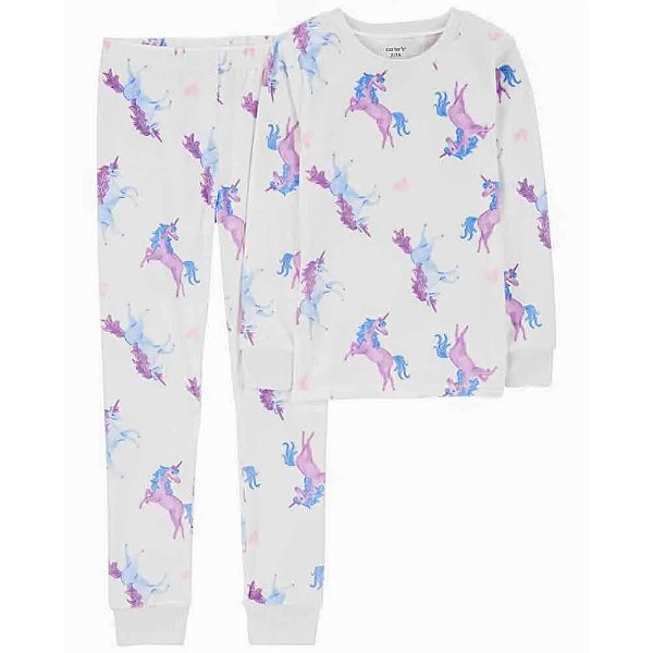 PIJAMA 2 PEÇAS - PURELYSOFT CARTER'S - UNICÓRNIO- MENINA