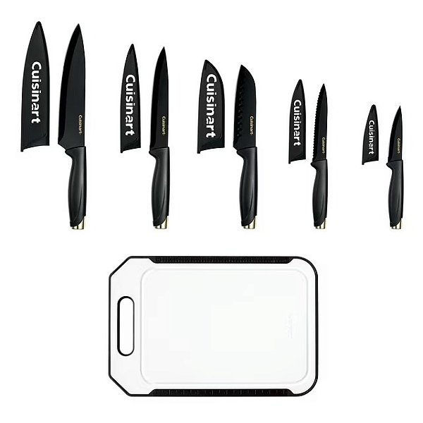 CONJUNTO DE FACAS E TÁBUA COM REVESTIMENTO CERÂMICO - CUISINART