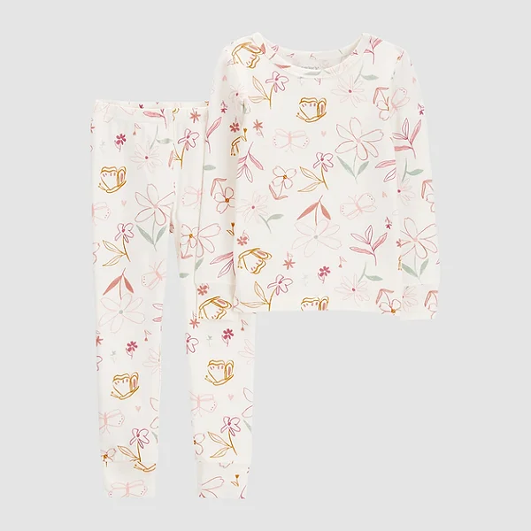 PIJAMA CARTER'S - FLOR E BORBOLETA - MENINA